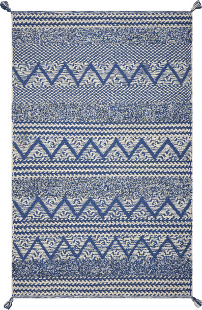 KAS Rugs Hang Ten Malibu 854 Blue Hermosa Beach Hand-woven Area Rugs