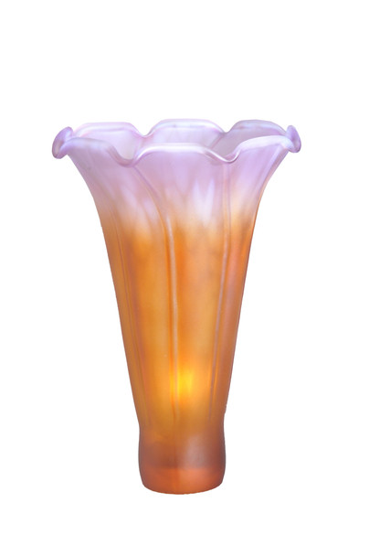 Meyda 3"w X 5"h Amber/purple Lily Shade - 10168