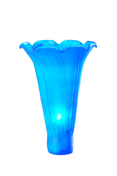 Meyda 3"w X 5"h Blue Lily Shade - 10202