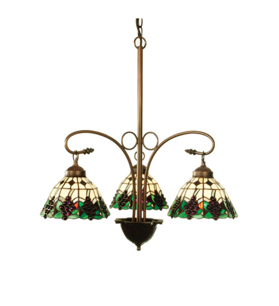 Meyda 24"w Meyda Grape 3 Lt Chandelier - 103183