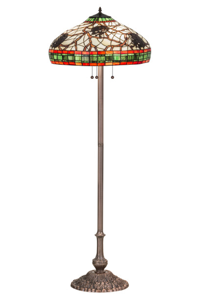 Meyda 61" High Tiffany Pinecone Floor Lamp - 103185