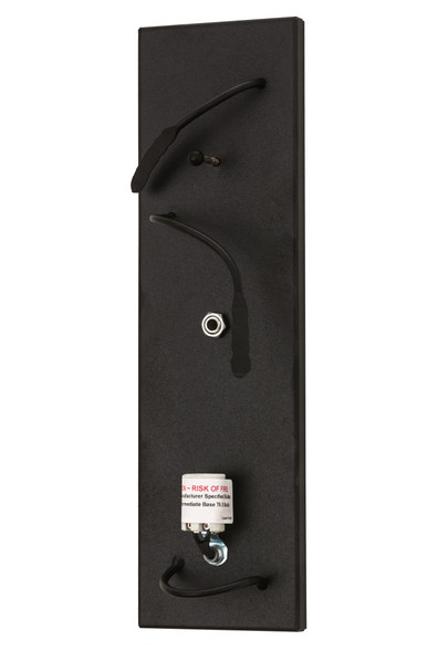 Meyda 4"w Black Wall Sconce Hardware - 105137