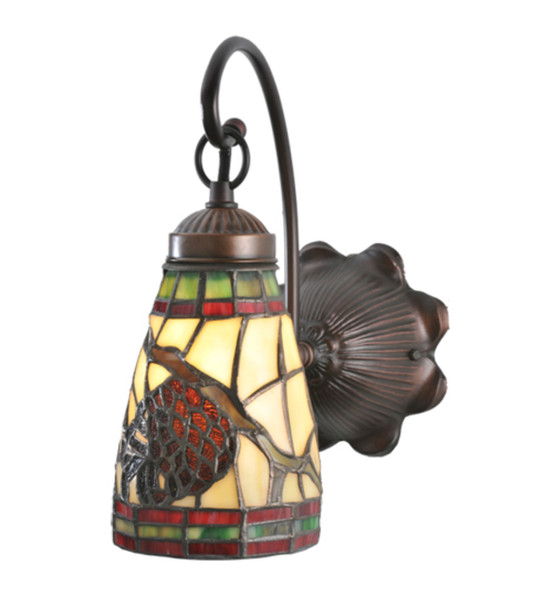 Meyda 6"w Pinecone Dome Wall Sconce - 106293