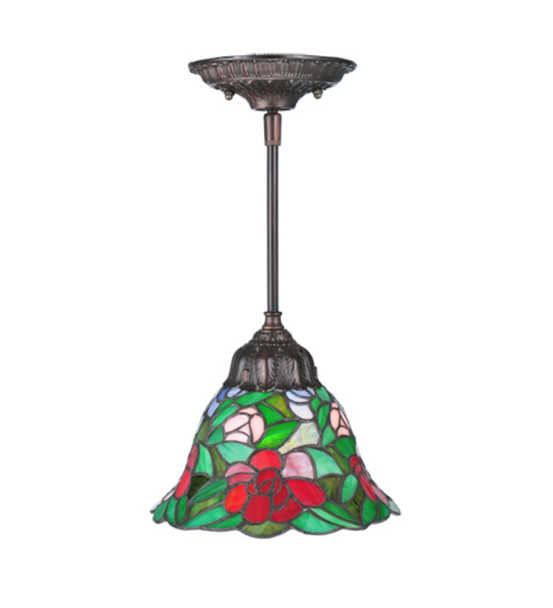 Meyda 8"w Begonia Mini Pendant - 107145