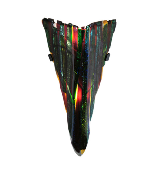 Meyda 8"w Metro Fusion Penna Di Pavone Wall Sconce - 108071