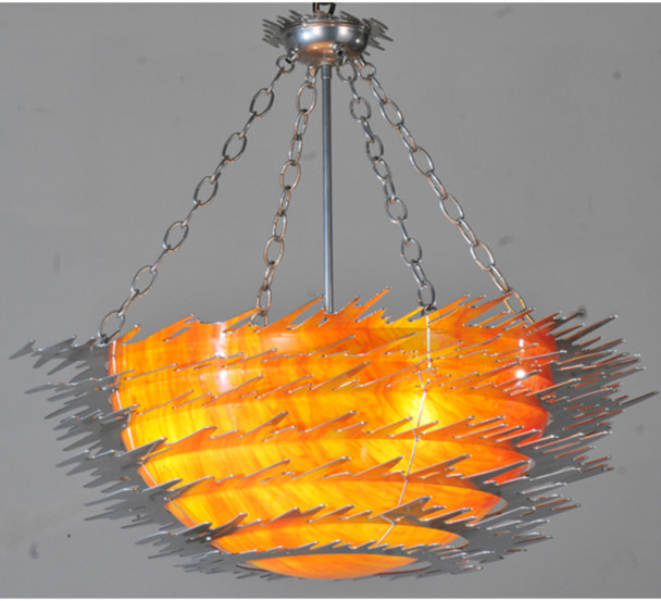 Meyda 39"w Electric Sunset Semi-flushmount - 108459