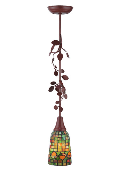 Meyda 5"w Tiffany Acorn Mini Pendant - 109960