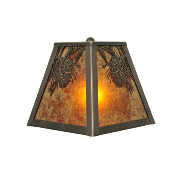 Meyda 9"w Winter Pine Wall Sconce - 111037