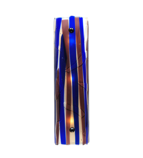 Meyda 5"w Metro Fusion Midnight Glass Vanity Light - 111308