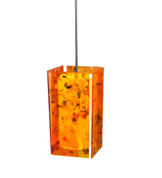 Meyda 5"sq Metro Magma Quadrato Mini Pendant - 111348