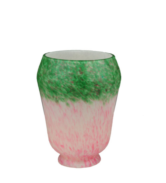 Meyda 4"w Pink/green Grape Pate-de-verre Shade - 11516