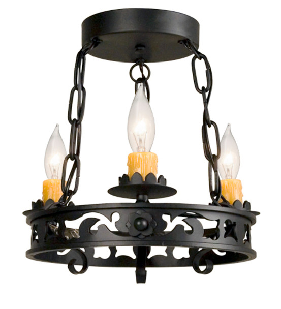 Meyda 14" Wide Sagebrush 3 Light Chandelier - 115176