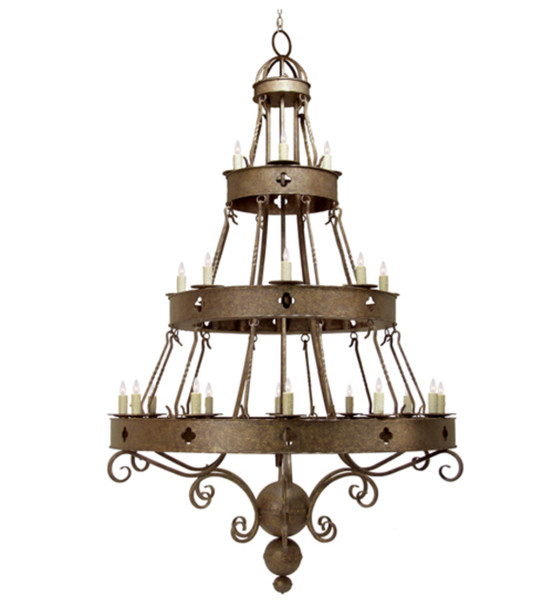 Meyda 78" Wide Avila 24 Light Three Tier Chandelier - 116981