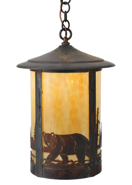 Meyda 12" Wide Fulton Bear Creek Pendant - 117454