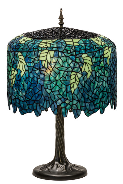 Meyda 28"h Tiffany Wisteria Table Lamp - 118689