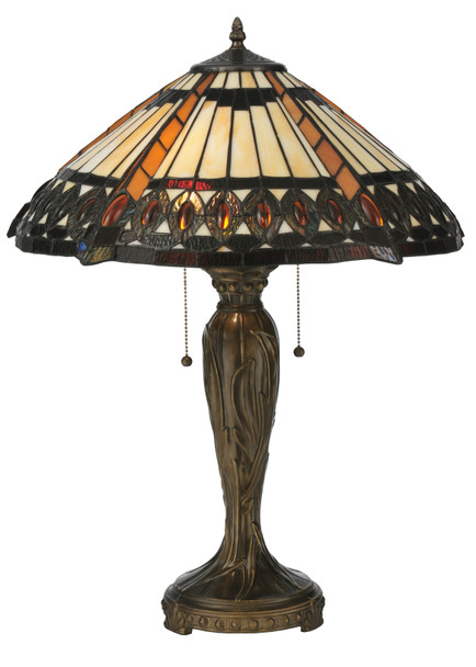 Meyda 25"h Cleopatra Table Lamp - 119679