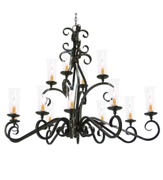 Meyda 60" Wilkes Two Tier Oblong Chandelier - 120293