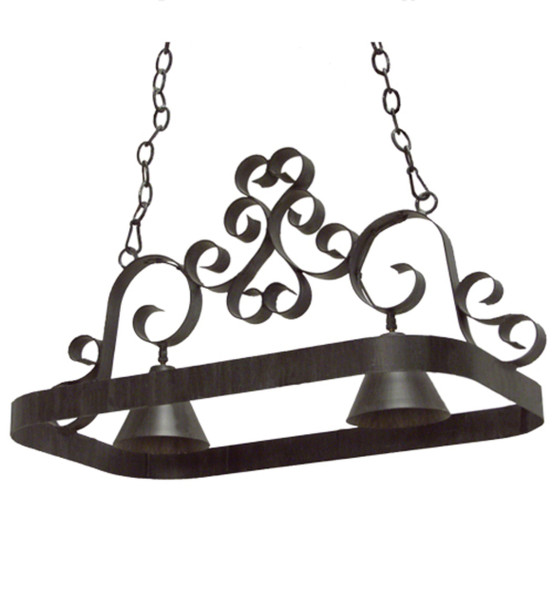 Meyda 32" Long Hayley 2 Light Pot Rack - 120296