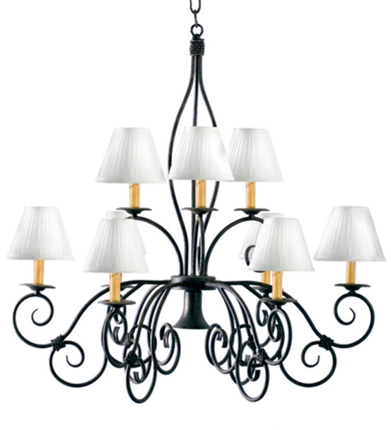 Meyda 26" Wide Grace 10 Light Two Tier Chandelier - 120350