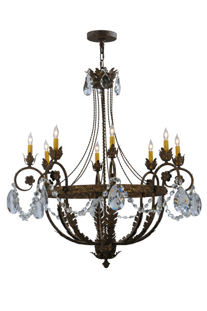 Meyda 39"w Antonia 8 Lt Chandelier - 120414