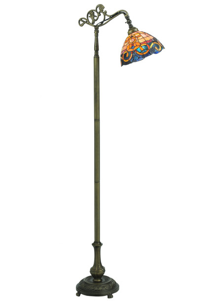 Meyda 63"h Saturday Morning Bridge Arm Floor Lamp - 120578