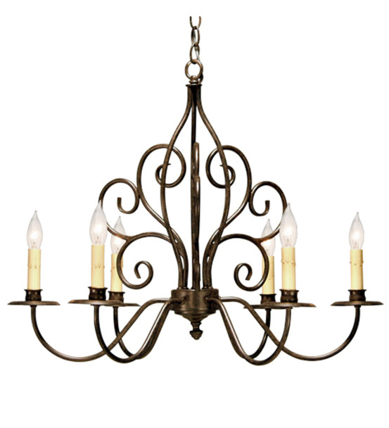 Meyda 28" Wide Eve 6 Light Chandelier - 120793