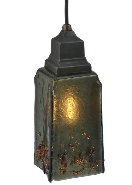 Meyda 4"sq Metro Fusion Distressed Draped Mini Pendant - 121316