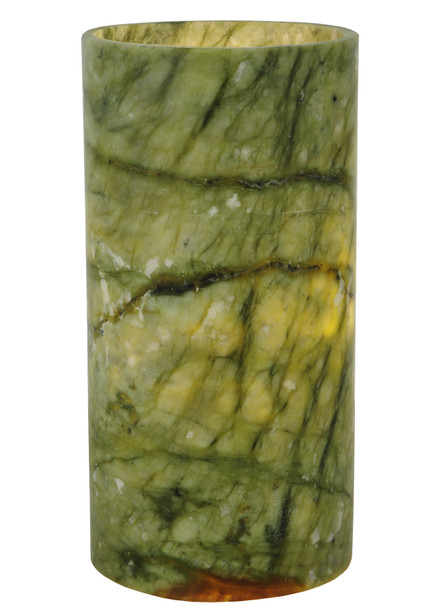 Meyda 4"w Cylindre Green Jadestone Shade - 121713
