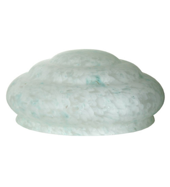 Meyda 14"w Teal Dapple Shade - 12192