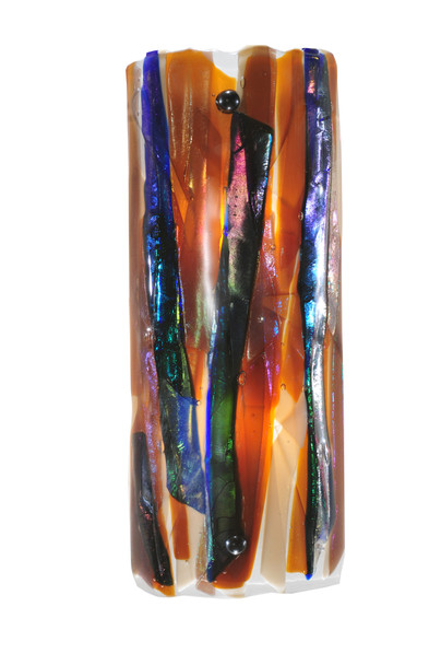 Meyda 6.5"w Metro Fusion Oceano Glass Wall Sconce - 122396
