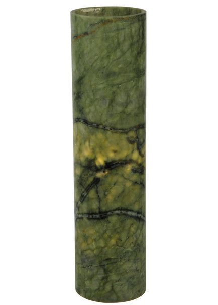 Meyda 4"w X 15.75"h Cylinder Jadestone Green Flat Top Candle Cover - 123469
