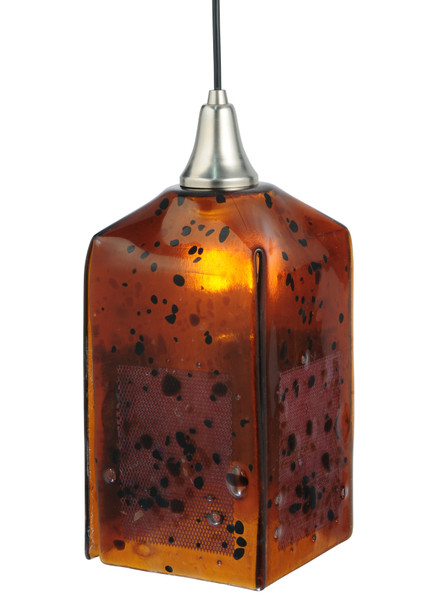 Meyda 6.5"sq Metro Fusion The Rock Draped Mini Pendant - 123746