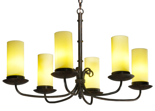 Meyda 38"l Atria 6 Lt Oblong Chandelier - 126616