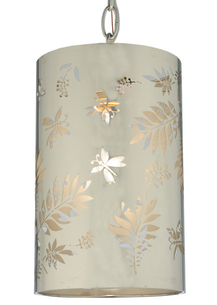 Meyda 6"w Butterflies & Ferns Mini Pendant - 126756
