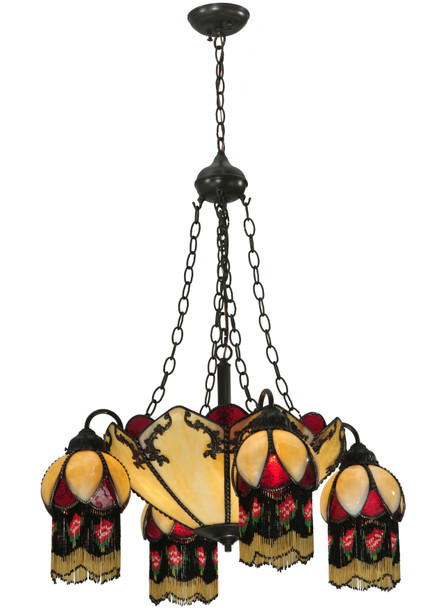 Meyda 29"w Isabella 4 Arm Chandelier - 128352