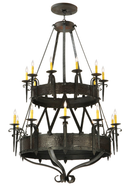 Meyda 45"w Costello 20 Lt Two Tier Chandelier - 129518