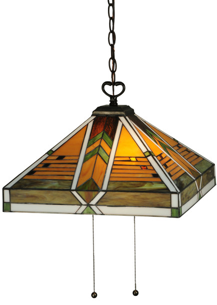 Meyda 17"sq Abilene Pendant - 130750