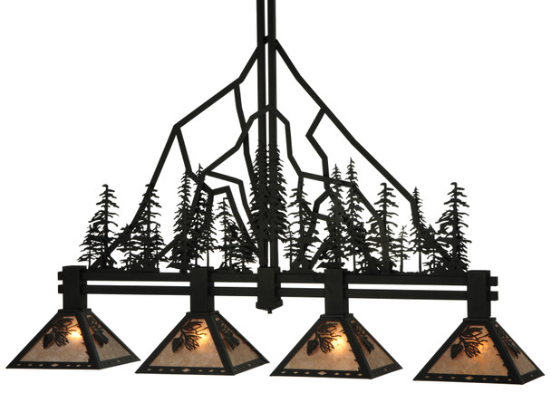 Meyda 59.75"l Tall Pines 4 Lt Island Pendant - 132767