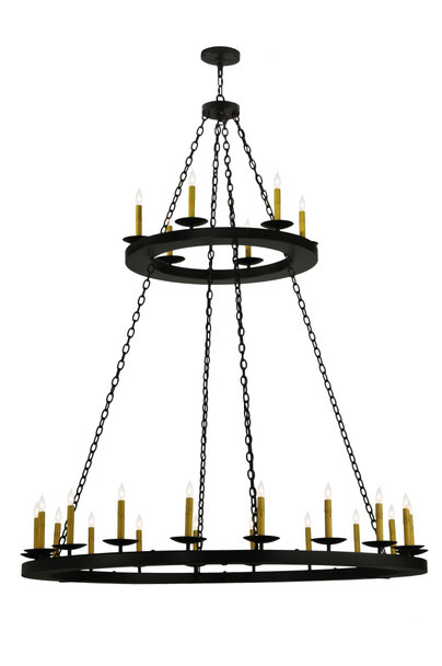 Meyda 61"w Loxley 24 Lt Two Tier Chandelier - 133121