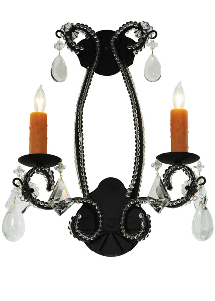 Meyda 16"w Peak Crystal Wall Sconce - 133962