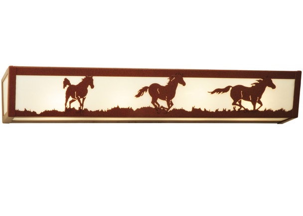 Meyda 30"w Wild Horses Vanity Light - 134120
