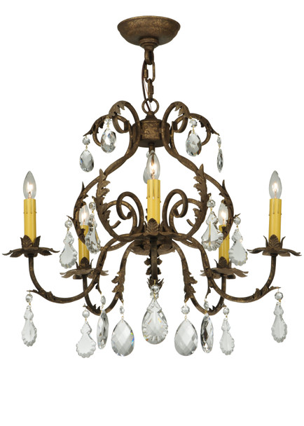 Meyda 24"w Chantilly 5 Lt Chandelier - 135403