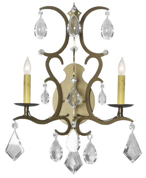 Meyda 16" Wide Yolanda 2 Light Wall Sconce - 135555