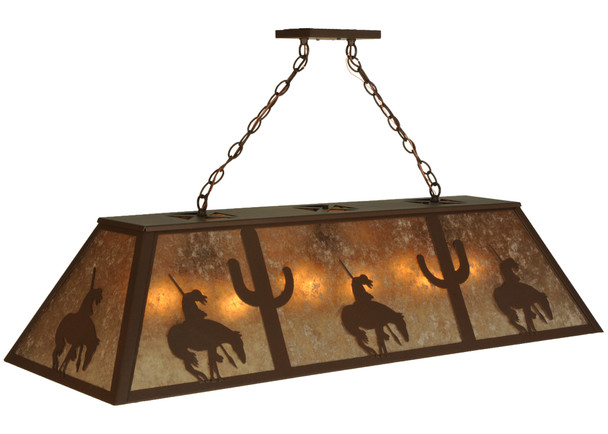 Meyda 48"l Trail's End Oblong Pendant - 135573