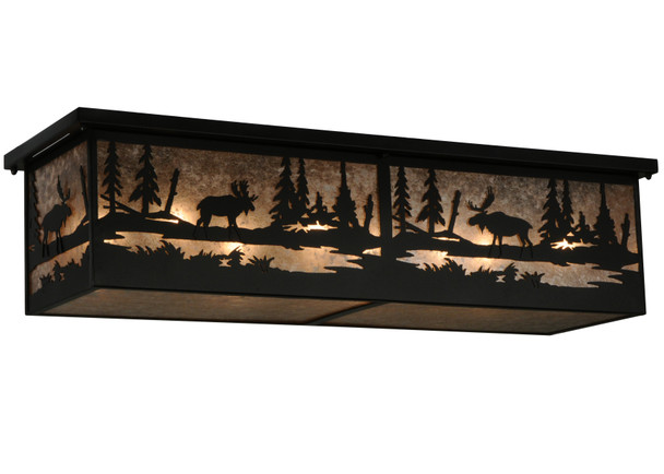 Meyda 44"l Moose At Lake Flushmount - 136275