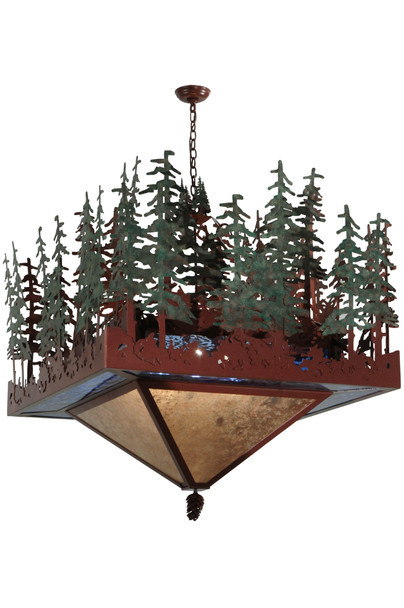 Meyda 40"sq Pine Lake Inverted Pendant - 137023