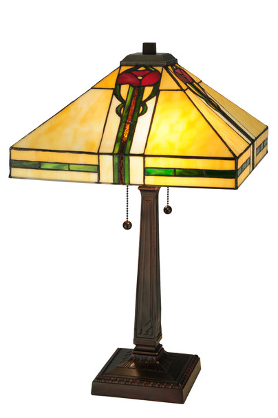 Meyda 23"h Parker Poppy Table Lamp - 138117