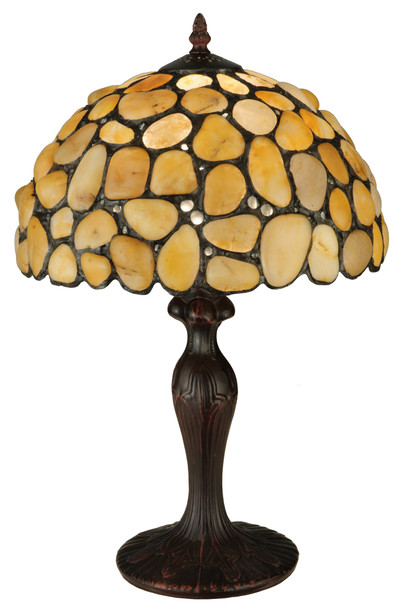 Meyda 19.5"h Agata Yellow Table Lamp - 138123