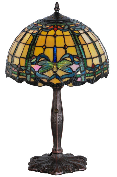 Meyda 19"h Dragonfly Trellis Accent Lamp - 138586