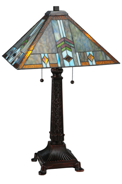 Meyda 26"h Prairie Wheat Sunshower Table Lamp - 138772